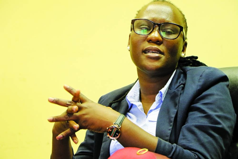 Breaking ground: Keakopa wants to document women footballers. PIC: PHATSIMO KAPENG