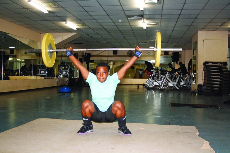 At her peak: Moyengwa doing what she loves PICS: KENNEDY RAMOKONE