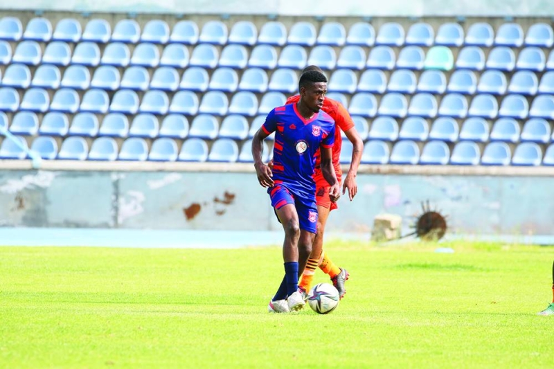 Gaborone United striker, Thatayaone Kgamanyane marked his return from injury with a goal PIC: KENNEDY RAMOKONE