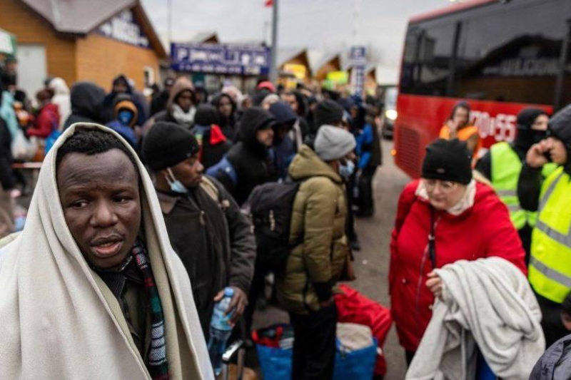 Africans in Ukraine PIC. AFP