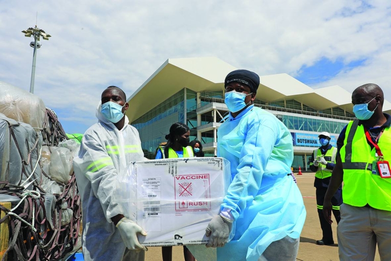 Covid vaccine arrival PIC. THALEFANG CHARLES