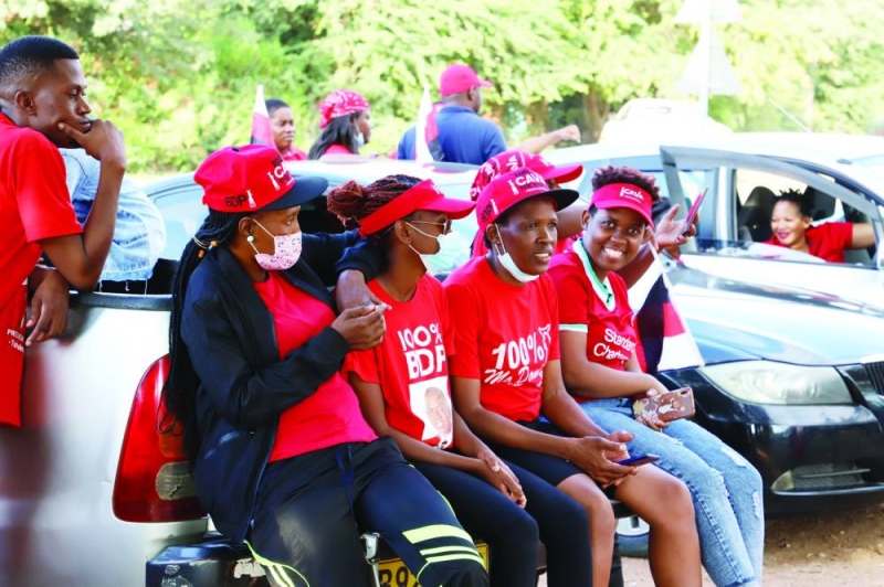 BDP members of Bophirima ward during their party rally PIC: MORERI SEJAKGOMO