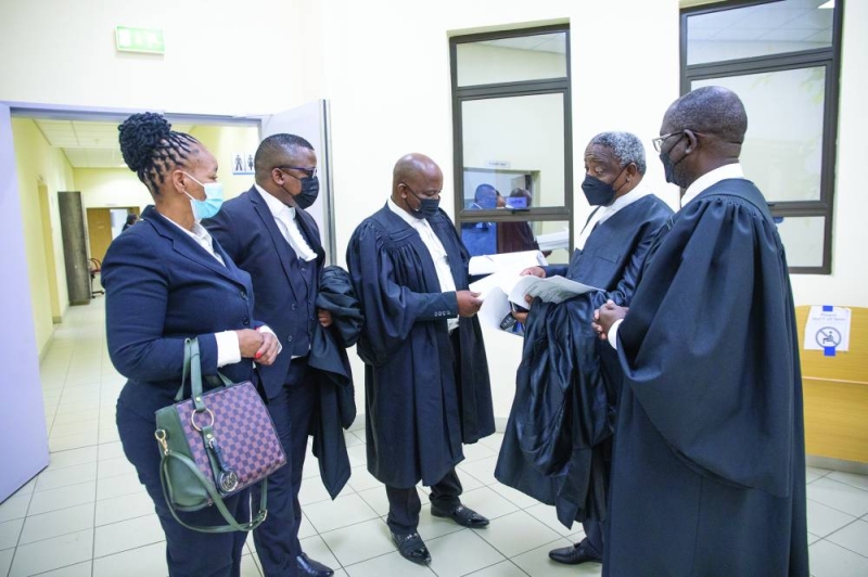 Lawyers in the CKGR burial case PIC: THALEFANG CHARLES