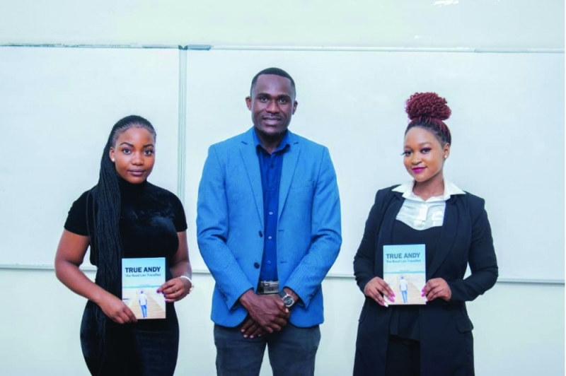 Diteko (middle) has penned a book about his life titled True Andy