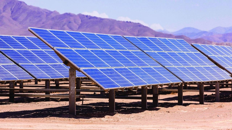 Powered by the sun: Solar panels in the Atacama Desert, Chile. Botswana is looking to power at least 31% of its national demand with solar by 2030