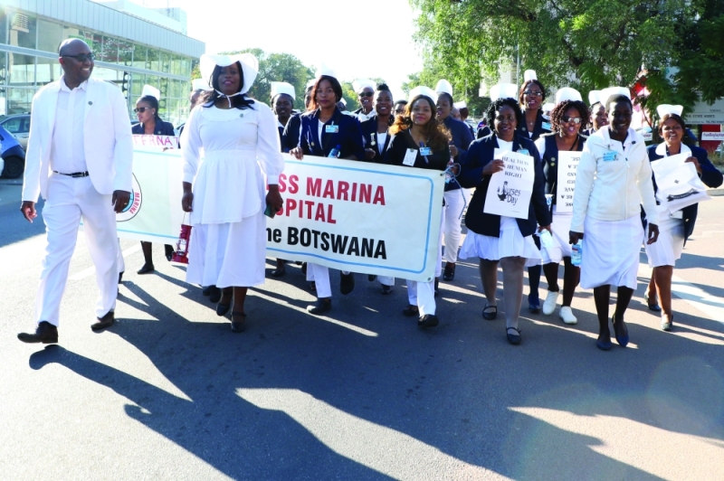 The outgoing BONU president Obonolo Rahube (left) will not be defending his position FILE PIC