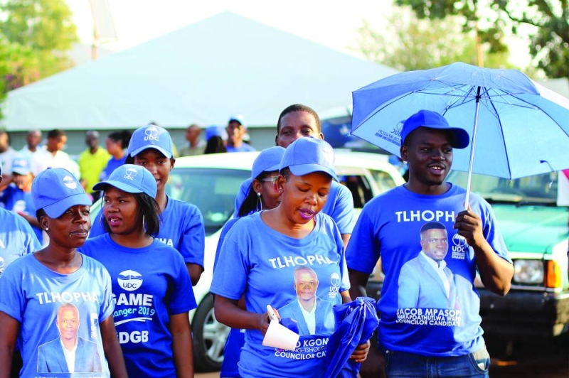 UDC supporters PIC: KENNEDY RAMOKONE