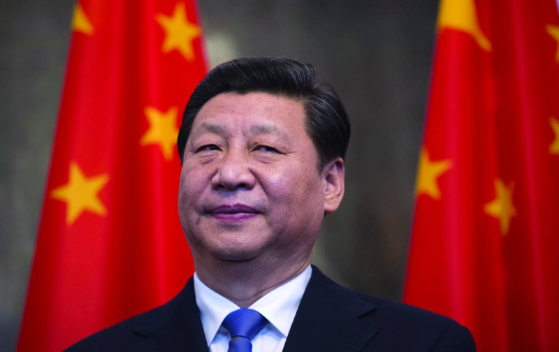 Chinese President Xi Jinping stands by national flags at the Schloss Bellevue presidential residency in Berlin on March 28, 2014. Chinese President Xi Jinping begins a landmark visit to fellow export powerhouse Germany Friday, the third leg of his European tour, expected to cement flourishing trade ties and focus on the Crimea crisis.
AFP PHOTO / JOHANNES EISELE (Photo credit should read JOHANNES EISELE/AFP/Getty Images)