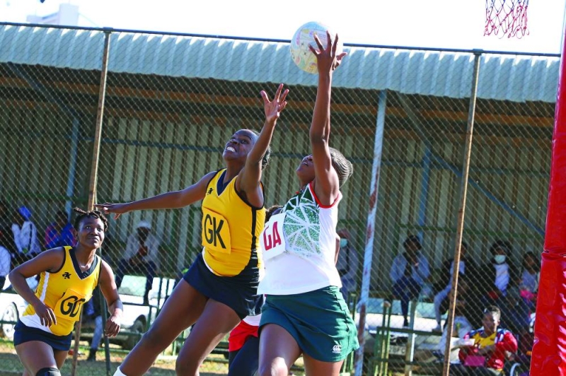 The Lucara Netball league match between netball giants, BDF Cats and Notwane was closely contested PIC: KENNEDY RAMOKONE