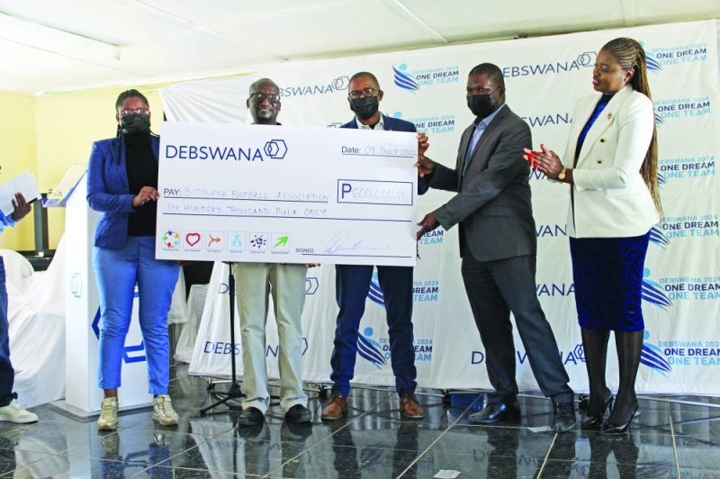 Debswana and BRFA renewed their partnership on Saturday PIC: CHAKALISA DUBE