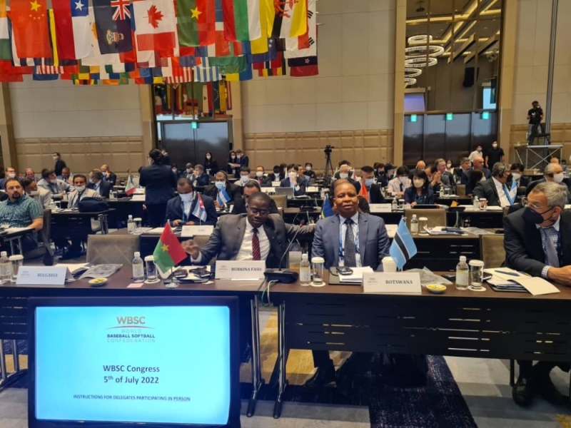 New role: Mosimanegape (next) to Botswana flag