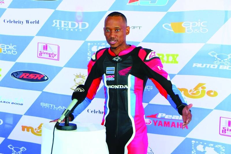 Setback: Pilane has suffered a bad injury following a crash PIC: KENNEDY RAMOKONE
