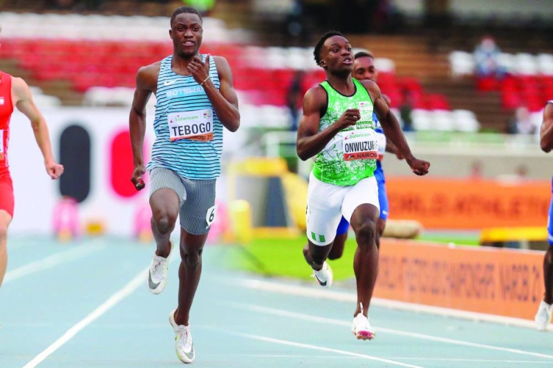 Letsile Tebogo in action PIC: ROGER SEDRES