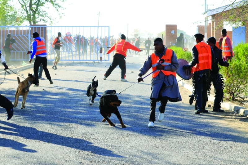 Tension: At the height of the tension (on the day of the congress), the two factions pelted stones at each other, an incident that landed Tsiara and one Phodiso Keiponye (two Gaolathe supporters), in hospital