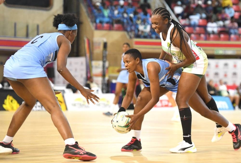 PRETORIA,South Africa 21 August 2022, Botswana National Netball team lost to South Africa 37-60 in the Netball World Cup 2023 qualifying match at the University of Pretoria High Performance Center in Pretoria , South Africa on 21 August 2022. (Pic:Monirul Bhuiyan/PRESS PHOTO)