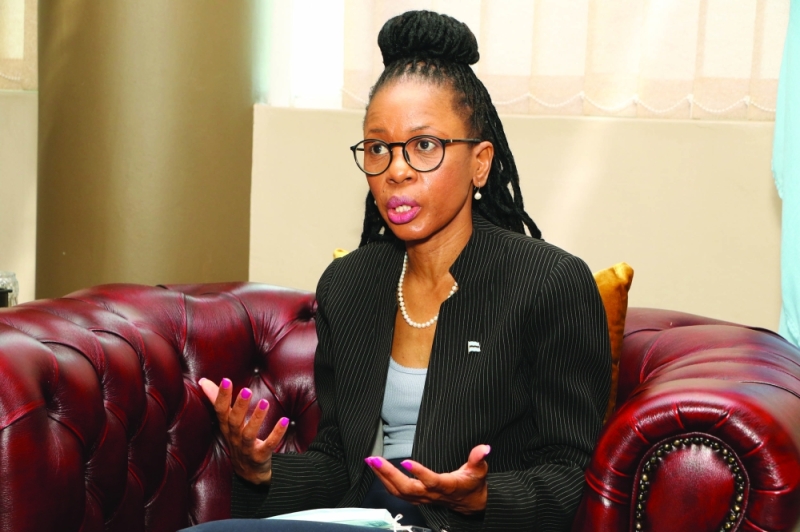 Wary eye: Finance Minister, Peggy Serame is keeping watch on government’s escalating debt costs PIC: MORERI SEJAKGOMO