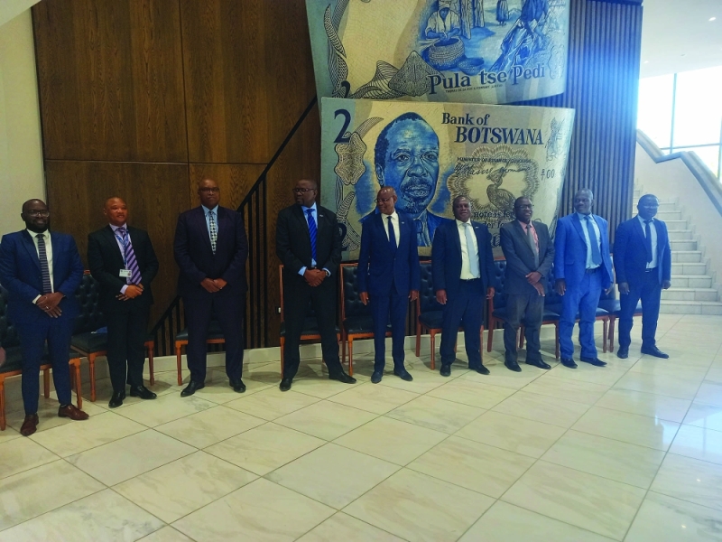Inflation fighters: Members of the BoB’s management at last week’s media briefing PIC: MBONGENI MGUNI