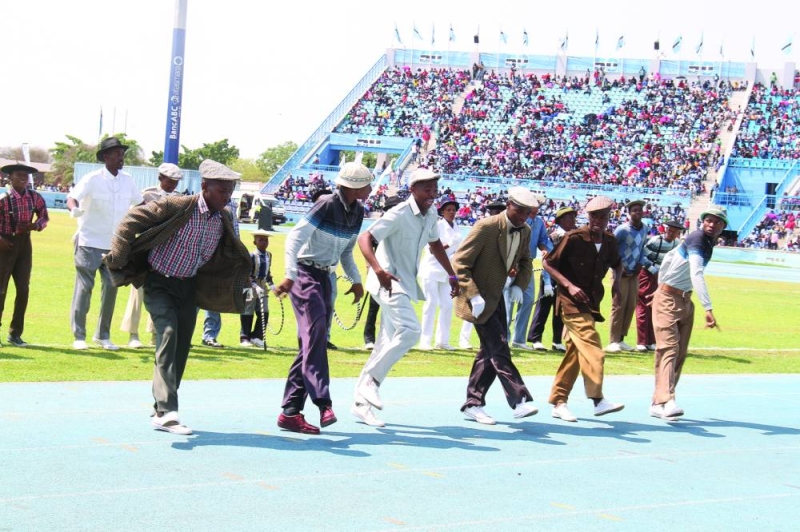 Mapantsula dancing at National Stadium during Independence celebration. PIC MORERI SEJAKGOMO