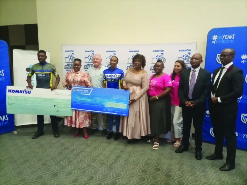 Cheque handover: A total of P1.7million will be distributed to beneficiaries