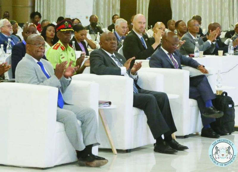 Presiding: Masisi officially launched the NBC with a call for the private sector to participate in government’s review of policies PIC: BW PRESIDENCY