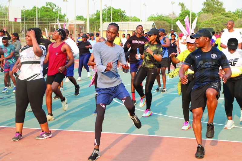 The second UB marathon activation was held on Saturday morning PIC: PHATSIMO KAPENG.