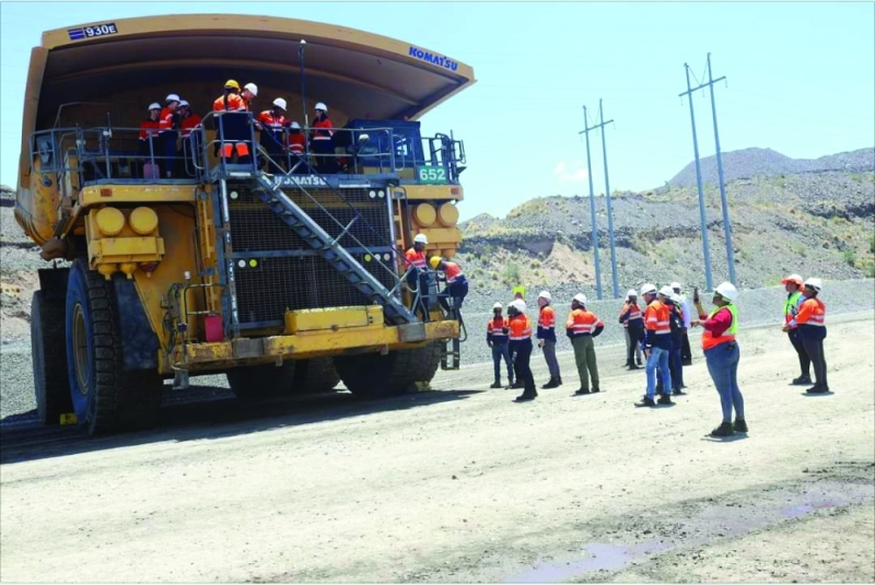The day after: KP delegates toured Jwaneng Mine the morning after they pulled an all-nighter at the GICC PIC: DEBSWANA FACEBOOK