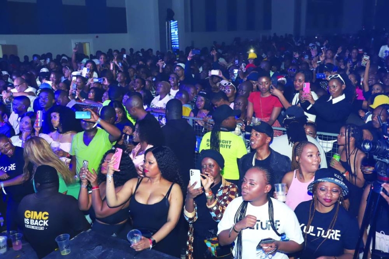 The crowd despite having fun, was reportedly not able to watch some local artists as they had to make way for international artists PIC: KENNEDY RAMOKONE