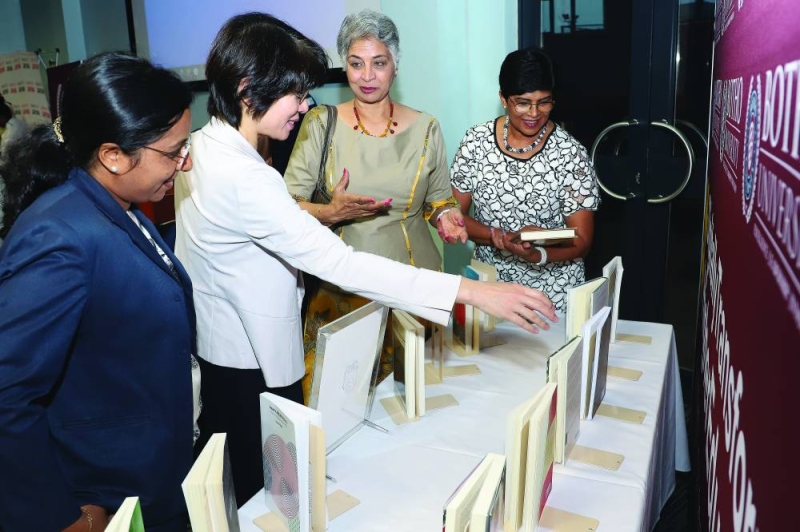 Embassy of Japan donating books to Botho Unversity PIC: KENNEDY RAMOKONE