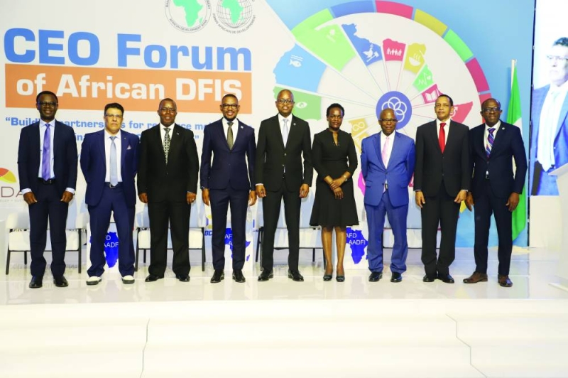 The Association of African Development and Finance Institutions (AADFI) CEOs board with the Minister of Entrepreneurship Karabo Gare during the just ended (AADFI) CEOs Forum in Botswana. The CEO's Forum atrtracted participants from the AADFI); the participants were mainly CEO's high ranking officials from members institutions of the above association and Government officials PIC: KENNEDY RAMOKONE
