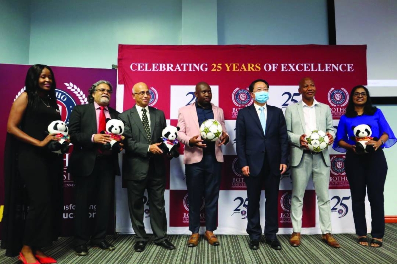 Botho University top students recieving awards