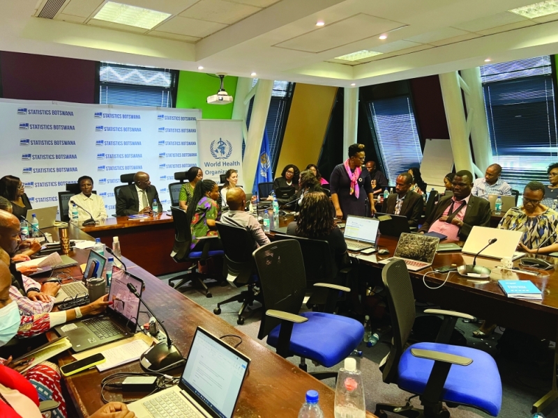 Participants at the health data communications boot camp
PIC: RYDER GABATHUSE