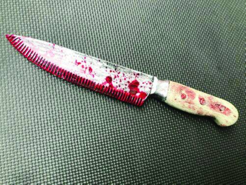 Bloody knife