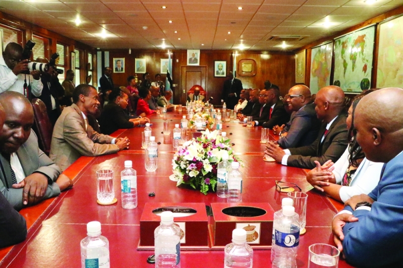 Botswana Cabinet in session PIC: MORERI SEJAKGOMO