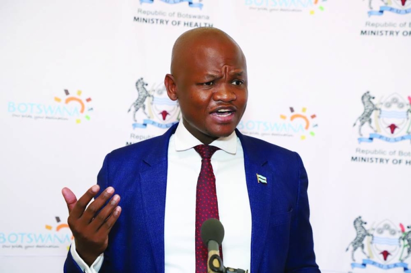 Minister Edwin Dikoloti speaking at Press Conference PIC: MORERI SEJAKGOMO
