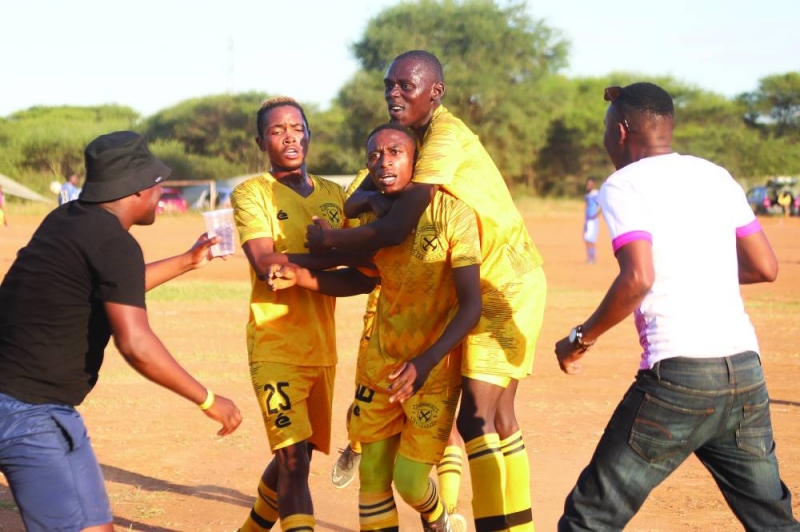 Notwane players celebrating FILE PIC