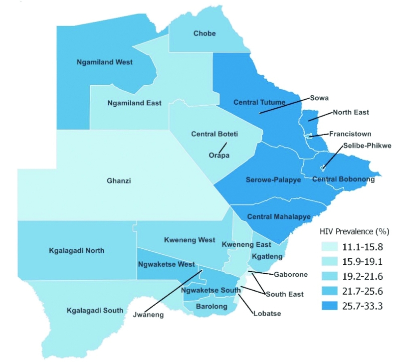 Changing times: Mahalapye now leads the country
in terms of HIV prevalence PIC: BAIS V