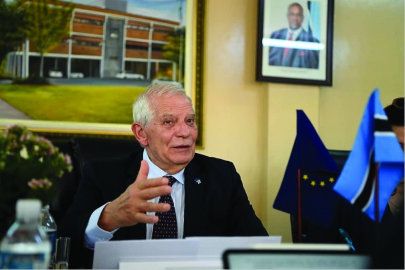 Resolute: Borrell says the EU stands firm in its support of Ukraine PIC: MONIRUL BHUIYAN