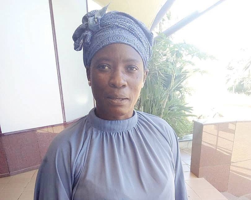 Masego Sibanda outside court