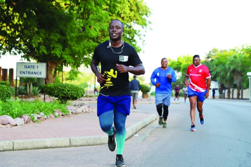 Runners at the BTC Francistown marathon activation in Gaborone. PIC: MORERI SEJAKGOMO