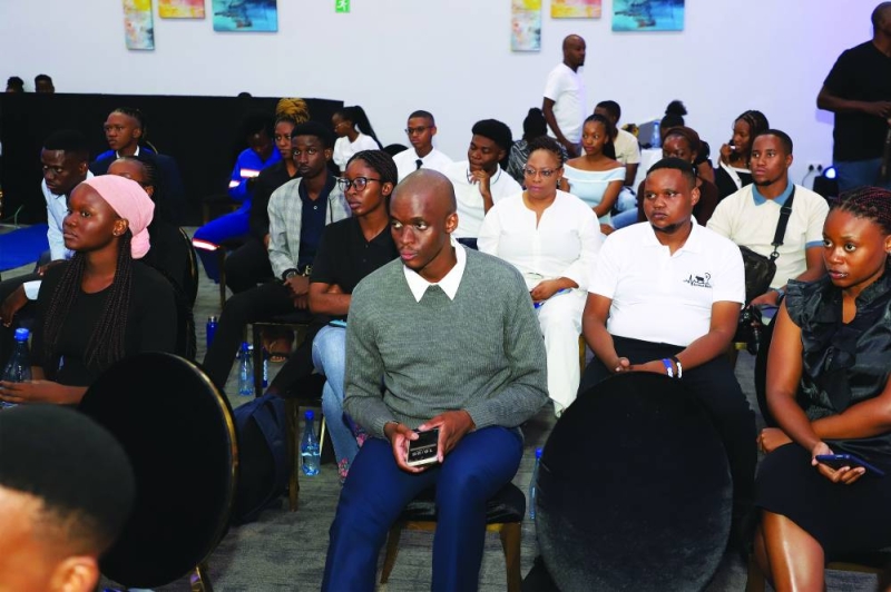 Debswana Entreprenuership Challenge participants and attendees.PIC.KENNEDY RAMOKONE