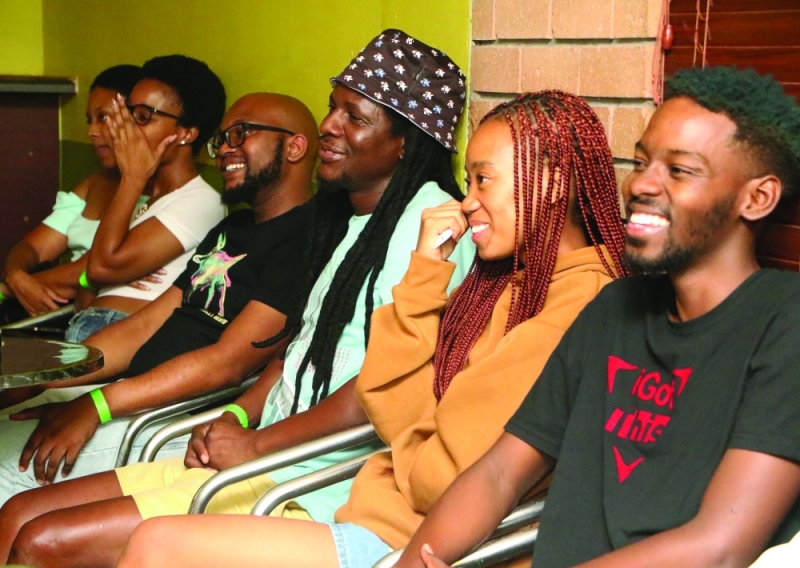 The audience having a good laugh PICS: PHATSIMO KAPENG