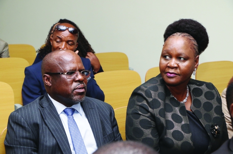 Carter and Pinny Morupisi at Court PIC: MORERI SEJAKGOMO