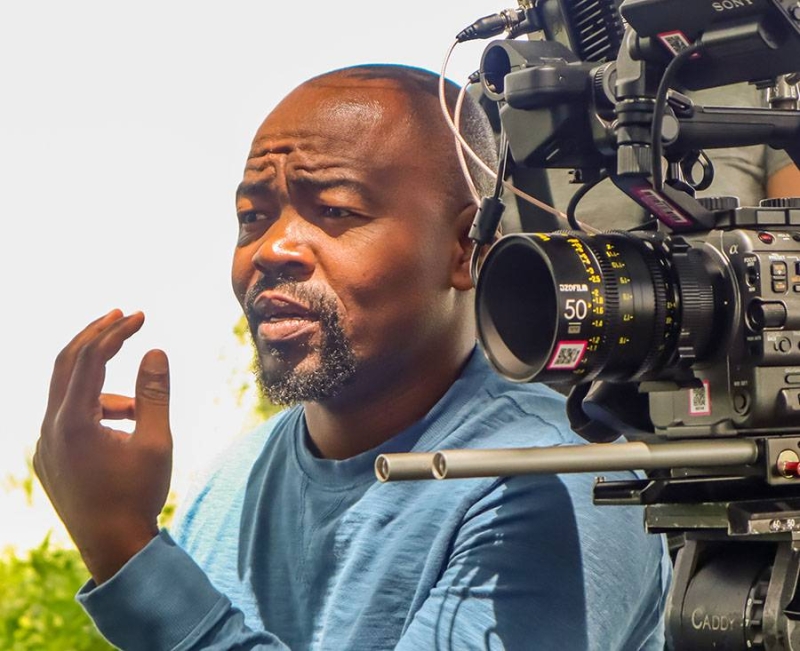 On set: The author, Thalefang Charles,
caught during production of the film PIC: BOSE BONDA