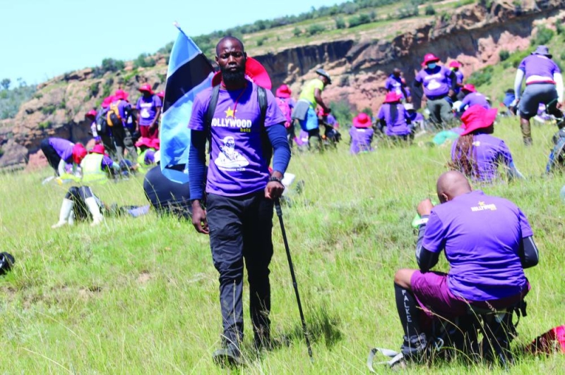 Walking tall: The Moshoeshoe Walk covers 116 kilometres over three days and features hikers from all over SADC