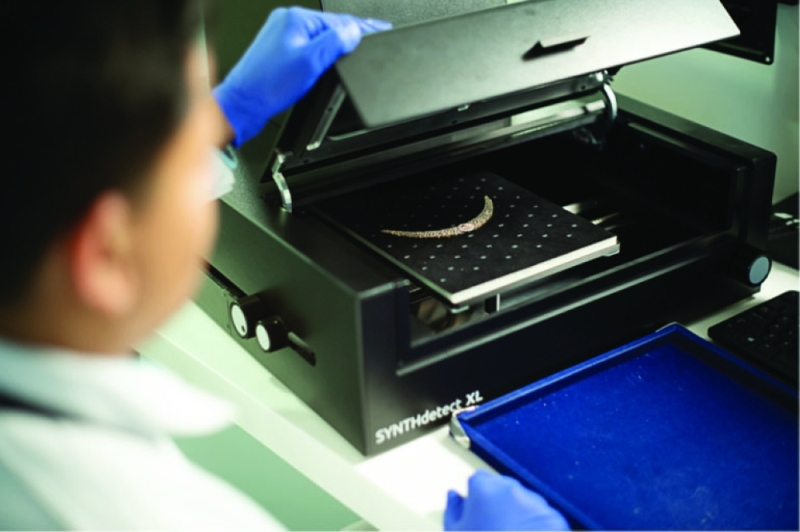 Eyes peeled: De Beers spends hundreds of millions of dollars each year refining its ability to detect synthetic diamonds PIC: DE BEERS