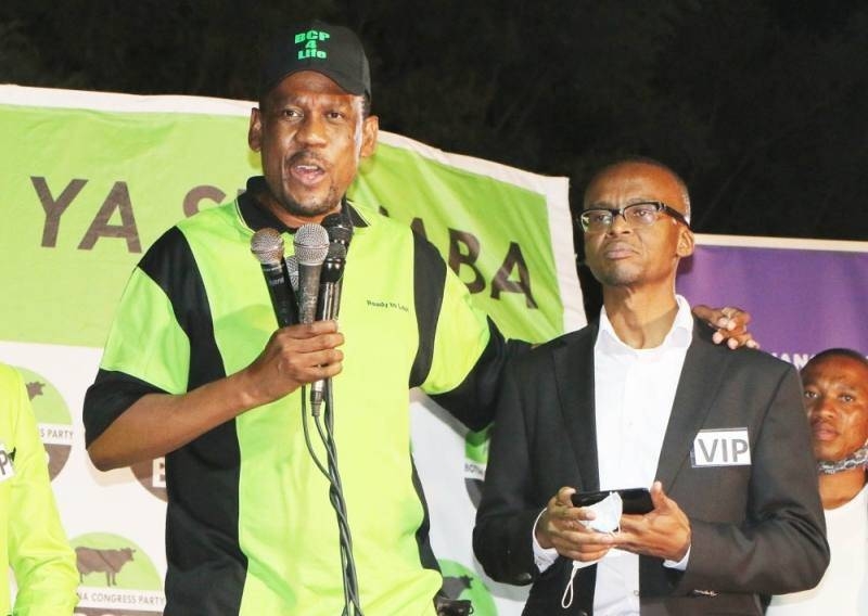 FAILED: BCP and AP leaders Saleshando and Ndaba in happier times