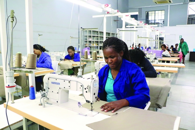 Engines of growth: The local textile sector is increasingly producing for the home market, rather than exports PIC: MORERI SEJAKGOMO