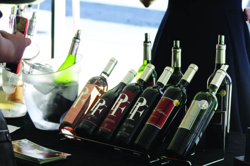 Wines on display during wine tasting FILE PIC