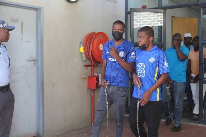 ‘Fraudsters’ Moreti (left) and Gabatshabe PIC: LEBOGANG MOSIKARE