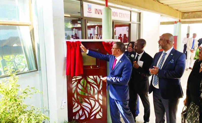 Vice President Slumber Tsogwane officially launching UB Innovation Center PIC: PEARL SEBAKO
